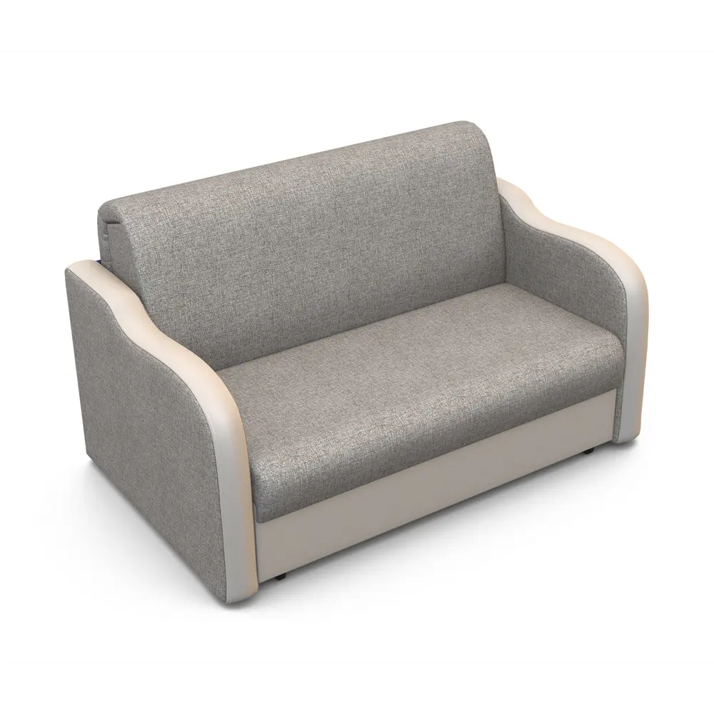 Фото 6 Диван раскладной Гамма Коломбо 180x95x110 см рогожка цвет бежевый/светло-серый