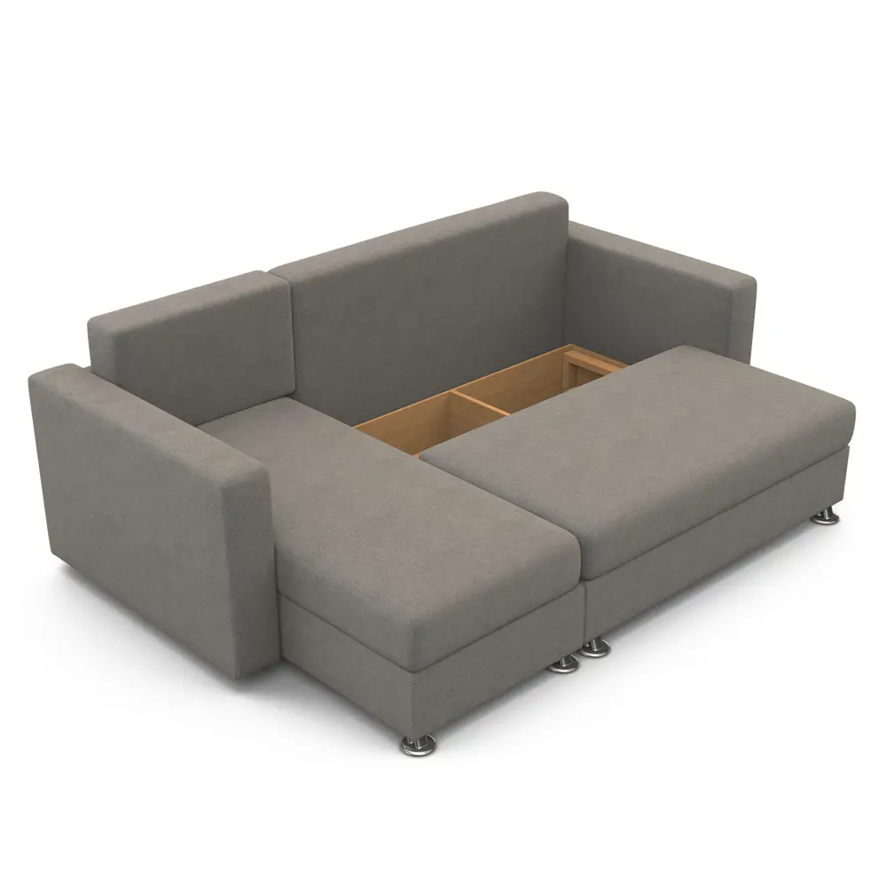 Фото 7 Диван угловой Гамма Ария левый 225x78x150 см велюр цвет серый Фото 7 Диван угловой Гамма Ария левый 225x78x150 см велюр цвет серый