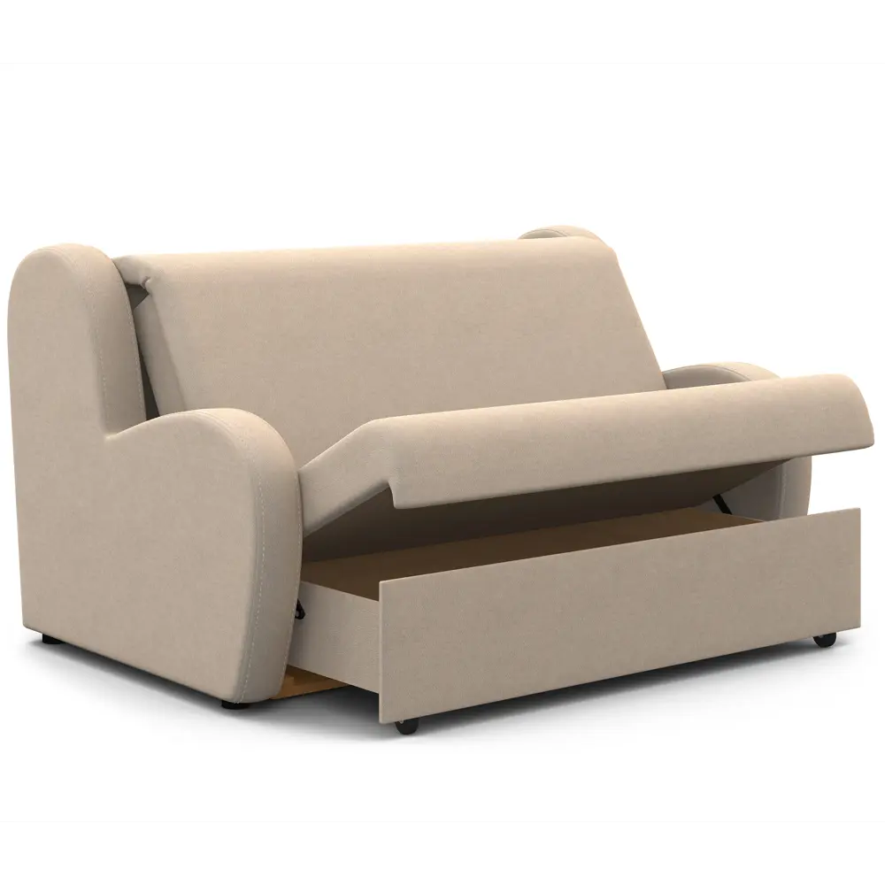 Фото 5 Диван раскладной Гамма Барон 180x95x110 см велюр цвет бежевый