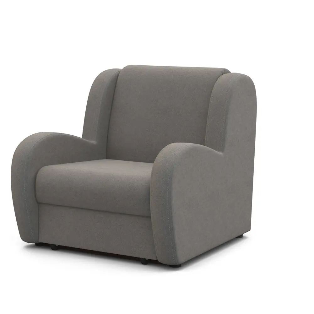 Фото 3 Кресло-кровать Гамма Барон 80x95x110 см велюр цвет серый Фото 3 Кресло-кровать Гамма Барон 80x95x110 см велюр цвет серый