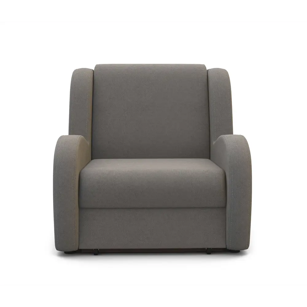 Фото 2 Кресло-кровать Гамма Барон 80x95x110 см велюр цвет серый Фото 2 Кресло-кровать Гамма Барон 80x95x110 см велюр цвет серый