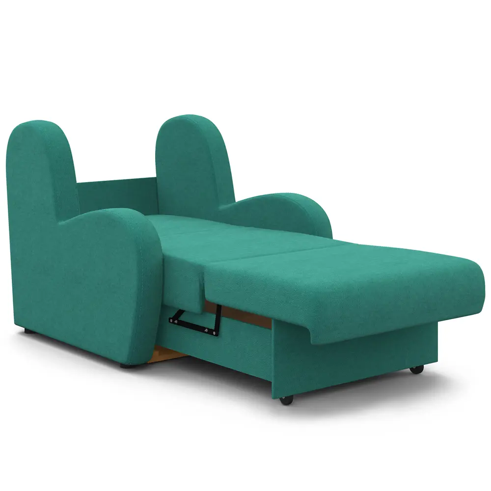 Фото 5 Кресло-кровать Гамма Барон 100x95x110 см велюр цвет бирюзовый Фото 5 Кресло-кровать Гамма Барон 100x95x110 см велюр цвет бирюзовый