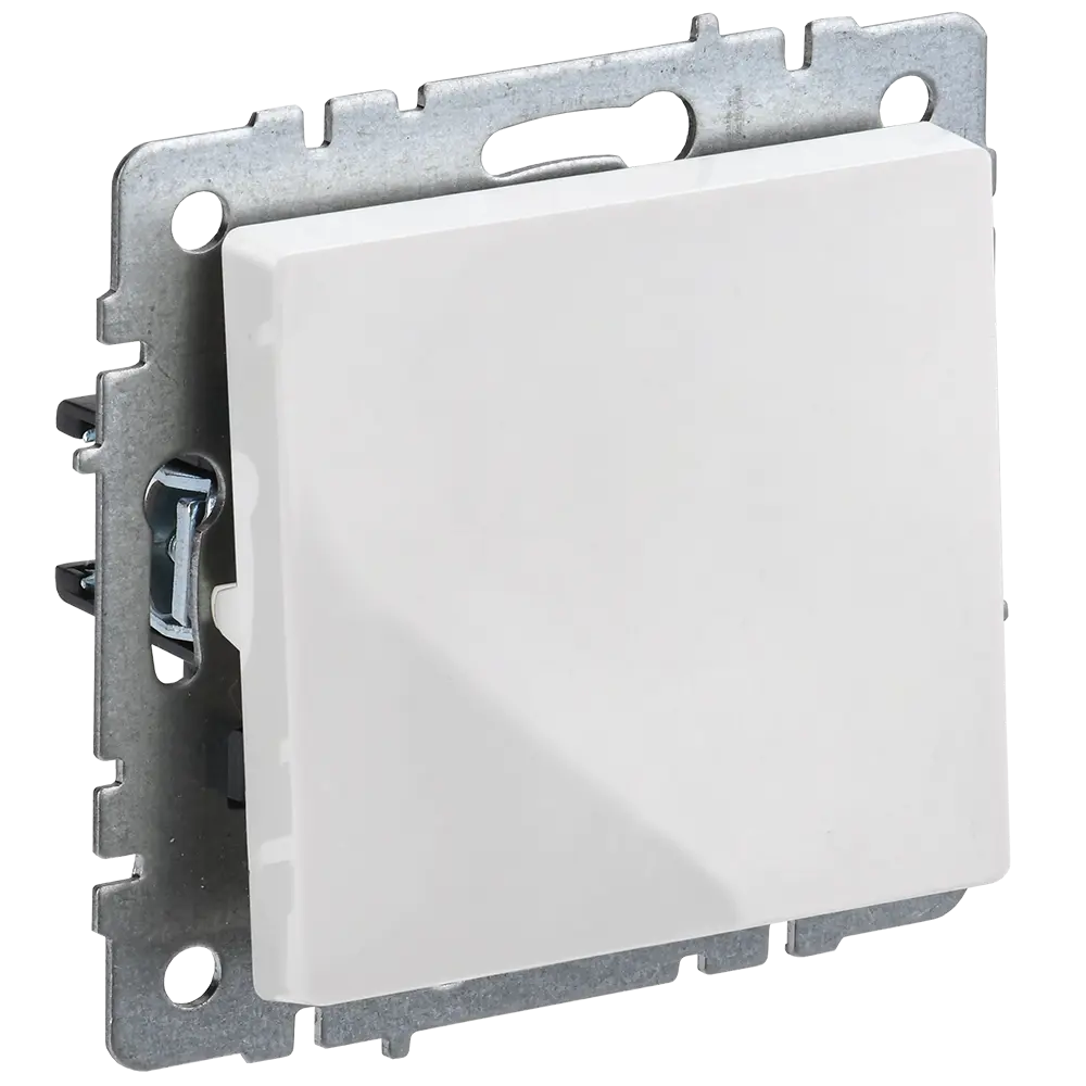 Фото Выключатель проходной встраиваемый Iek Brite BR-V12-0-10-K01 1 клавиша цвет белый