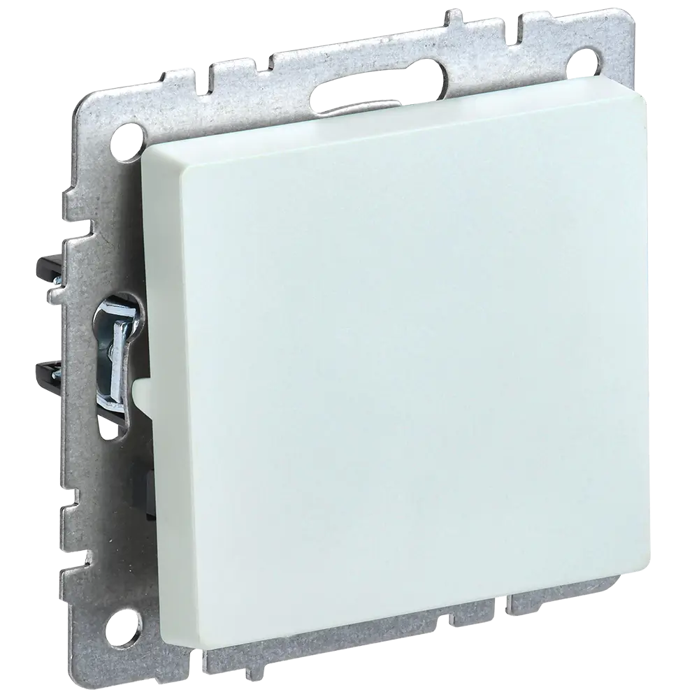 Фото 2 Выключатель проходной встраиваемый Iek Brite BR-V12-0-10-K36 1 клавиша цвет жемчужный