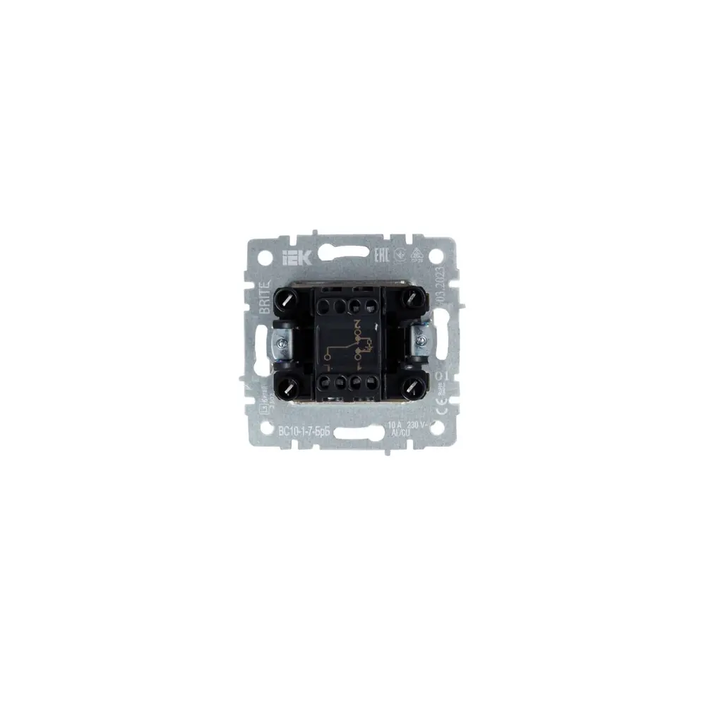 Фото 7 Выключатель проходной встраиваемый Iek Brite BR-V12-1-10-K01 1 клавиша с подсветкой цвет белый Фото 7 Выключатель проходной встраиваемый Iek Brite BR-V12-1-10-K01 1 клавиша с подсветкой цвет белый