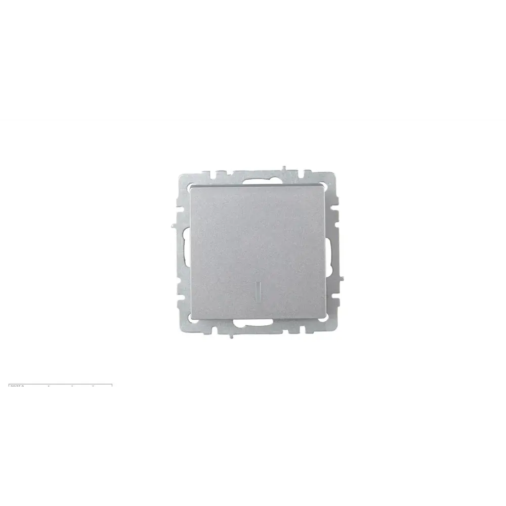 Фото 4 Выключатель проходной встраиваемый Iek Brite BR-V12-1-10-K47 1 клавиша с подсветкой цвет алюминий Фото 4 Выключатель проходной встраиваемый Iek Brite BR-V12-1-10-K47 1 клавиша с подсветкой цвет алюминий