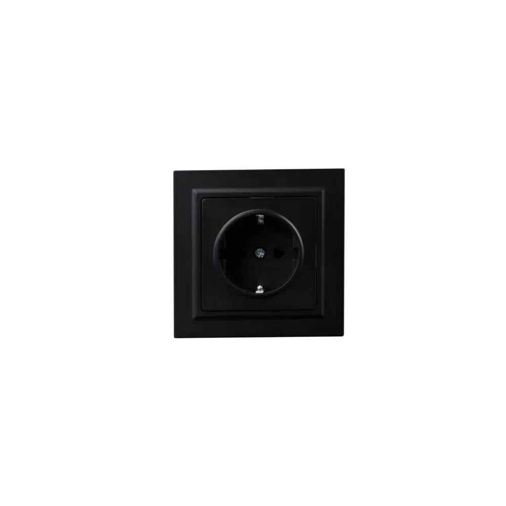 Фото 2 Розетка встраиваемая Iek Brite BR-R14-16-K02-F с заземлением и шторками цвет черный Фото 2 Розетка встраиваемая Iek Brite BR-R14-16-K02-F с заземлением и шторками цвет черный
