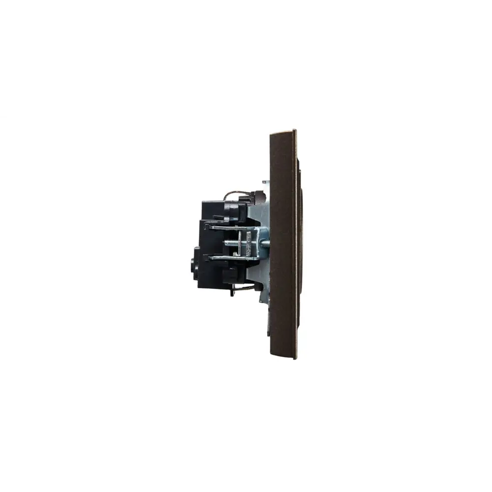 Фото 5 Розетка встраиваемая Iek Brite BR-R14-16-K45-F с заземлением и шторками цвет бронза Фото 5 Розетка встраиваемая Iek Brite BR-R14-16-K45-F с заземлением и шторками цвет бронза