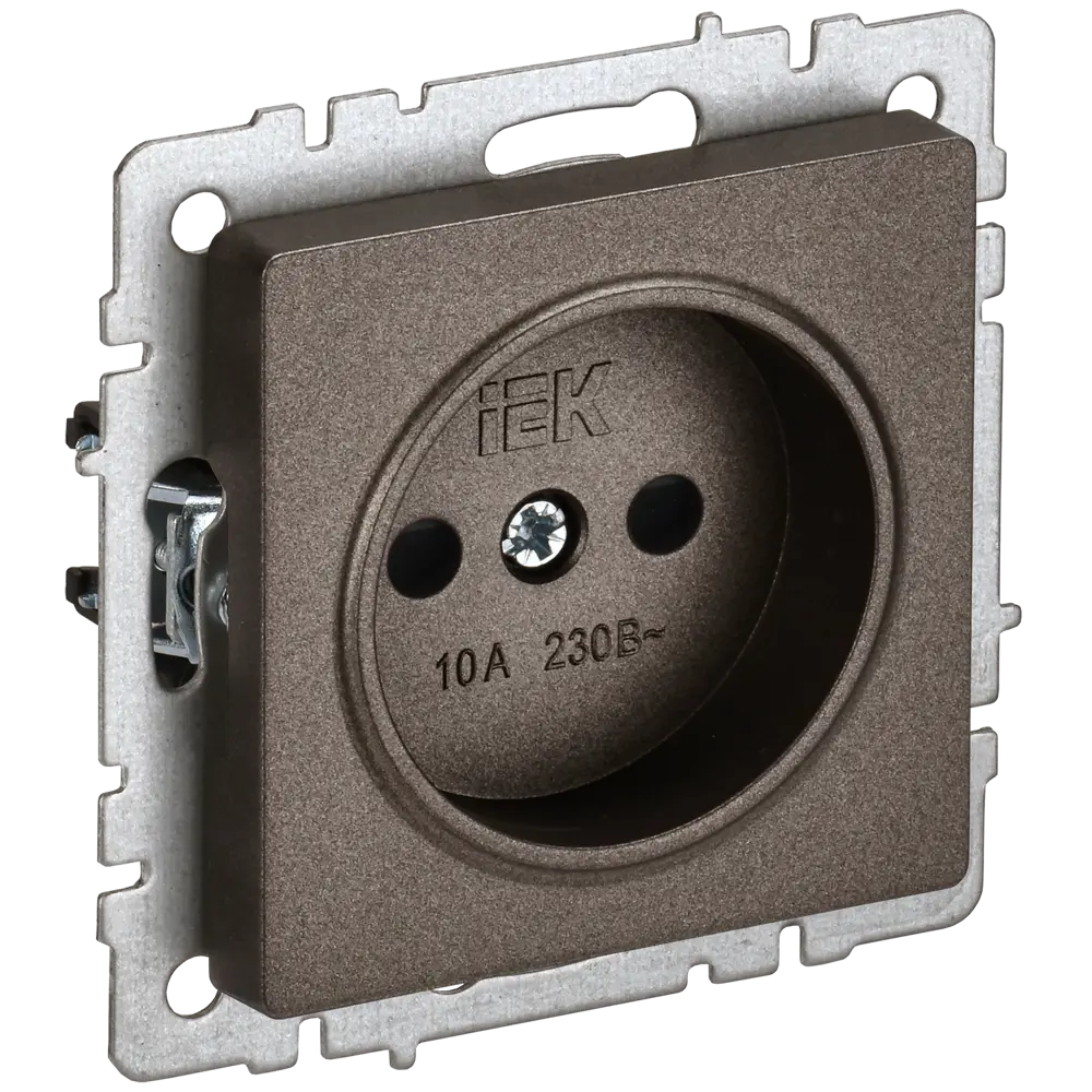 Фото 3 Розетка встраиваемая Iek Brite BR-R13-10-K45 со шторками цвет бронза Фото 3 Розетка встраиваемая Iek Brite BR-R13-10-K45 со шторками цвет бронза