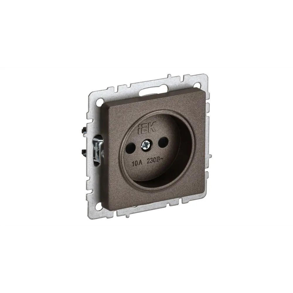 Фото Розетка встраиваемая Iek Brite BR-R13-10-K45 со шторками цвет бронза Фото Розетка встраиваемая Iek Brite BR-R13-10-K45 со шторками цвет бронза