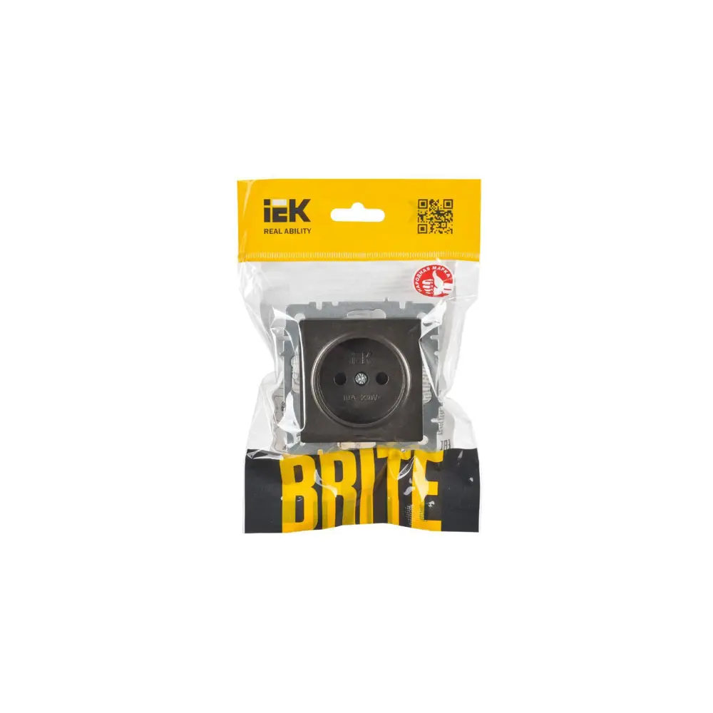 Фото 2 Розетка встраиваемая Iek Brite BR-R13-10-K45 со шторками цвет бронза Фото 2 Розетка встраиваемая Iek Brite BR-R13-10-K45 со шторками цвет бронза
