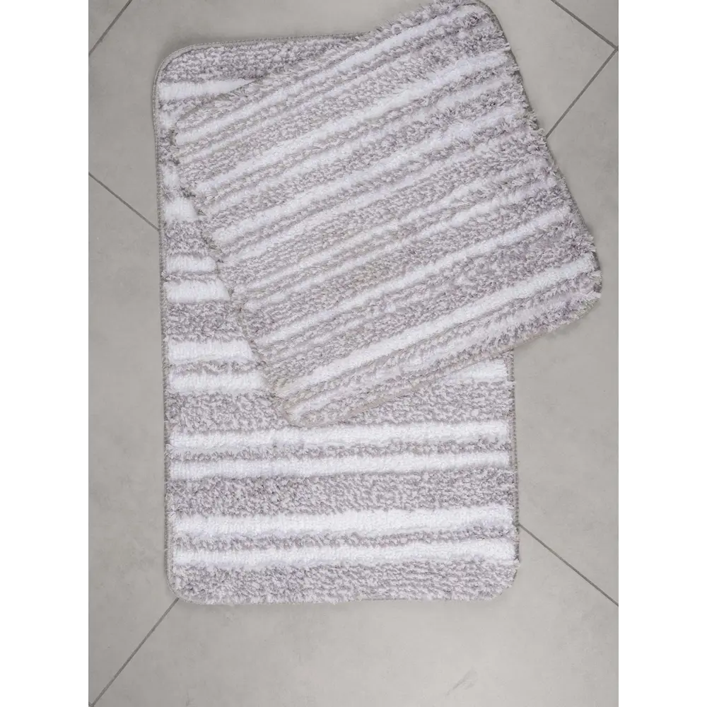 Фото 8 Коврик для ванной Lemer Tocantis 50x80 см цвет серый Фото 8 Коврик для ванной Lemer Tocantis 50x80 см цвет серый