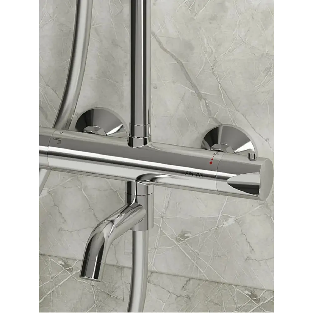 Фото 3 Душевая система Am.pm S079C5CH 1 режимная цвет хром Фото 3 Душевая система Am.pm S079C5CH 1 режимная цвет хром