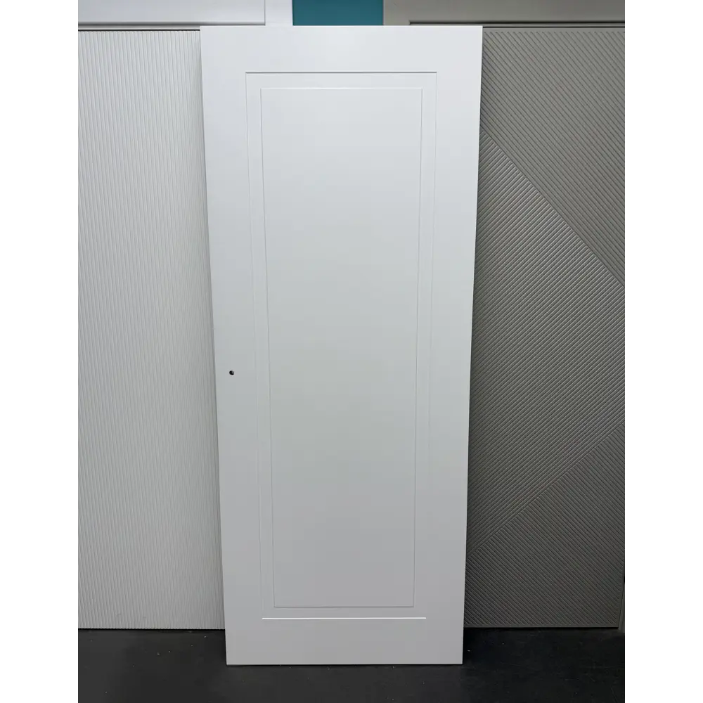 Фото 3 Дверь межкомнатная Wanmark Стефани-1 глухая 60х190см эмаль цвет белый с замком и петлями Фото 3 Дверь межкомнатная Wanmark Стефани-1 глухая 60х190см эмаль цвет белый с замком и петлями