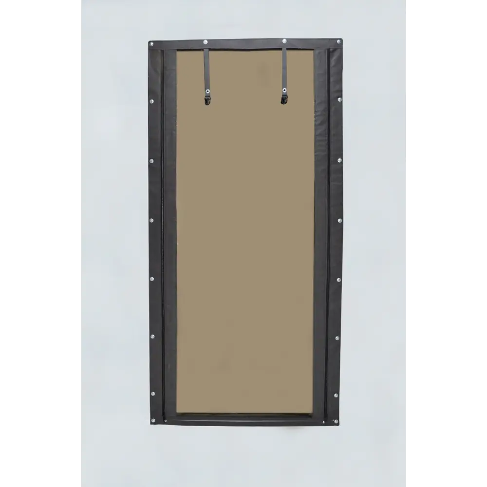 Фото 4 Мягкая дверь на молниях 200x205см тонированное полотно цвет коричневый