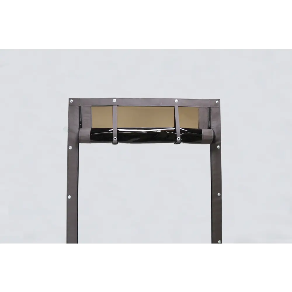 Фото 3 Мягкая дверь на молниях 170x255см тонированное полотно цвет коричневый Фото 3 Мягкая дверь на молниях 170x255см тонированное полотно цвет коричневый