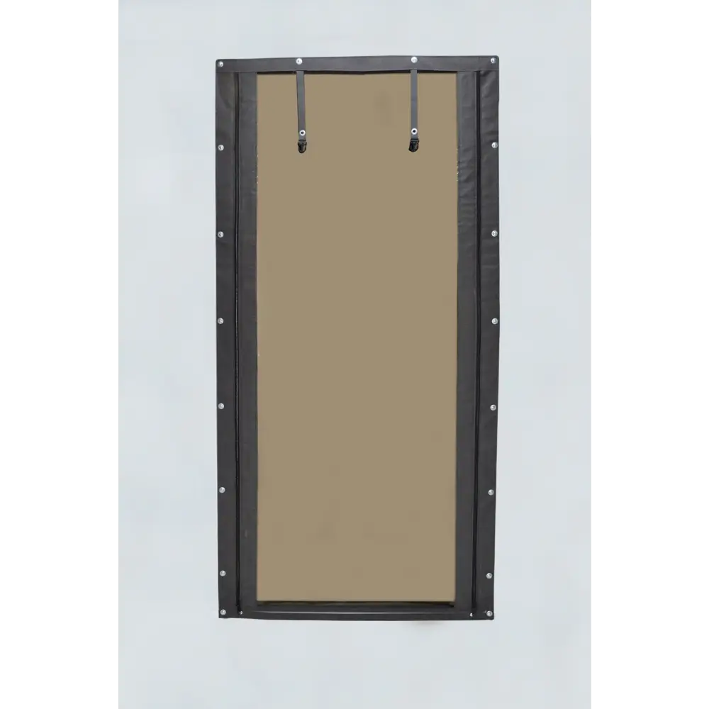 Фото 4 Мягкая дверь на молниях 170x255см тонированное полотно цвет коричневый Фото 4 Мягкая дверь на молниях 170x255см тонированное полотно цвет коричневый