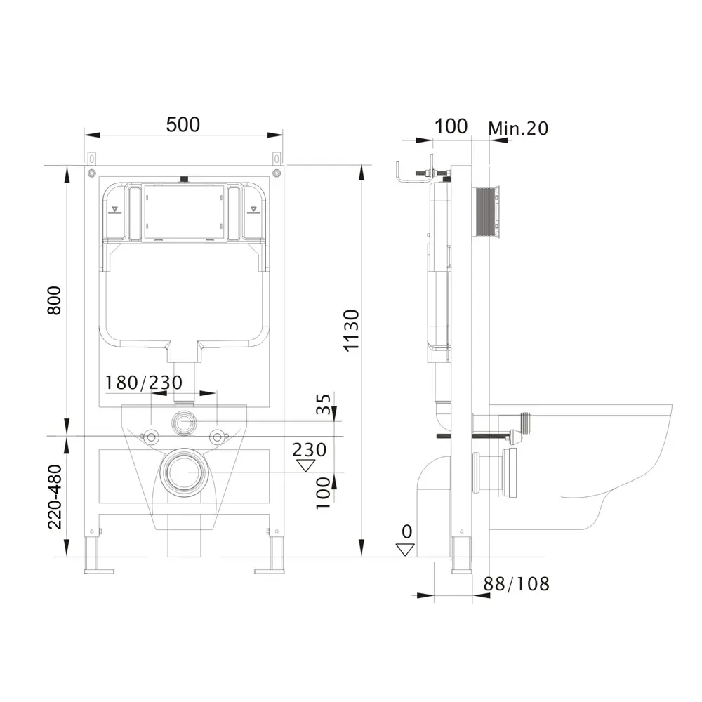 Фото 11 Комплект инсталляция с унитазом Aquatek JKS001INS12015 цвет белый Фото 11 Комплект инсталляция с унитазом Aquatek JKS001INS12015 цвет белый