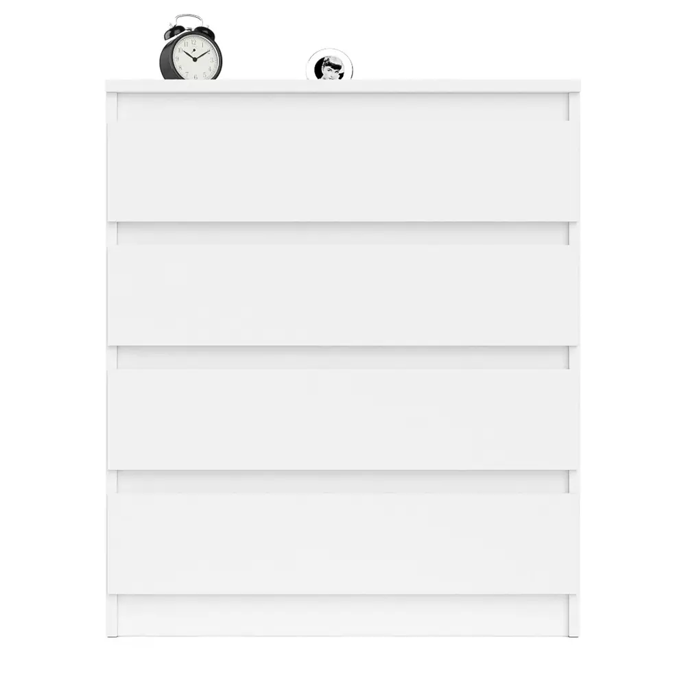 Фото 6 Комод СВК Мори МК800.4 4 ящика 80х41х94 см ЛДСП цвет белый Фото 6 Комод СВК Мори МК800.4 4 ящика 80х41х94 см ЛДСП цвет белый