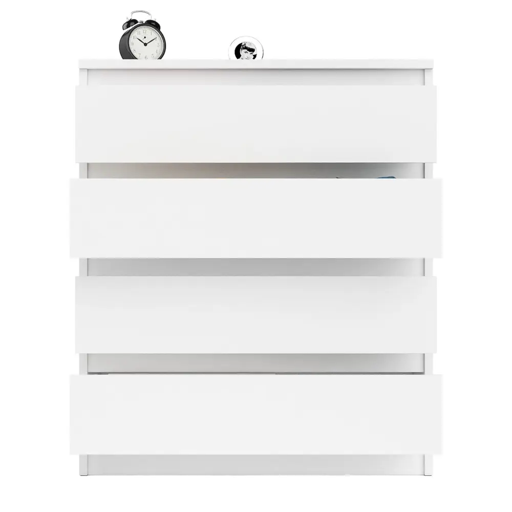 Фото 5 Комод СВК Мори МК800.4 4 ящика 80х41х94 см ЛДСП цвет белый Фото 5 Комод СВК Мори МК800.4 4 ящика 80х41х94 см ЛДСП цвет белый