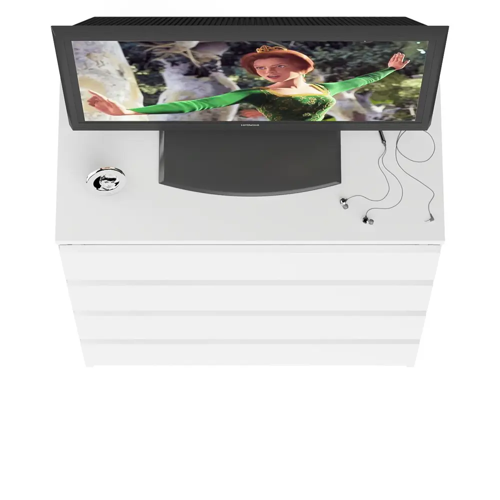 Фото 11 Комод СВК Мори МК800.4 4 ящика 80х41х94 см ЛДСП цвет белый Фото 11 Комод СВК Мори МК800.4 4 ящика 80х41х94 см ЛДСП цвет белый