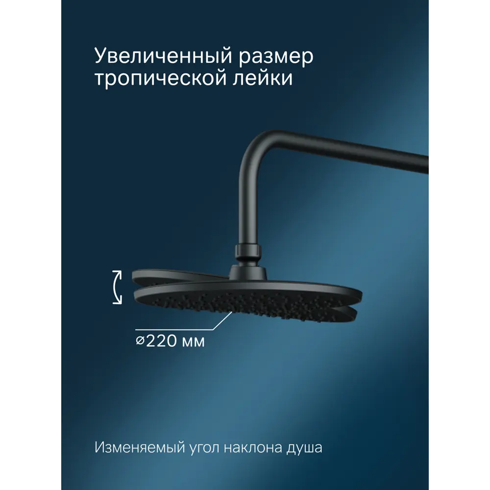 Фото 3 Душевая стойка Am.pm F0790722 F0790722_7214 1 режимная цвет черный матовый Фото 3 Душевая стойка Am.pm F0790722 F0790722_7214 1 режимная цвет черный матовый