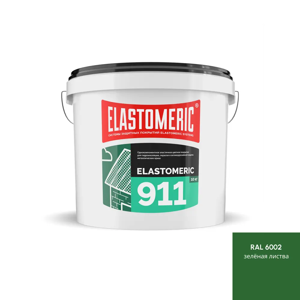 Фото Мастика Elastomeric systems 911 акриловая однокомпонентная для шифера 7.3л зеленая листва Фото Мастика Elastomeric systems 911 акриловая однокомпонентная для шифера 7.3л зеленая листва