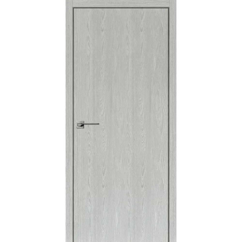 Фото Дверь межкомнатная глухая Ясень 60x200 см Hardflex цвет серый с замком Фото Дверь межкомнатная глухая Ясень 60x200 см Hardflex цвет серый с замком