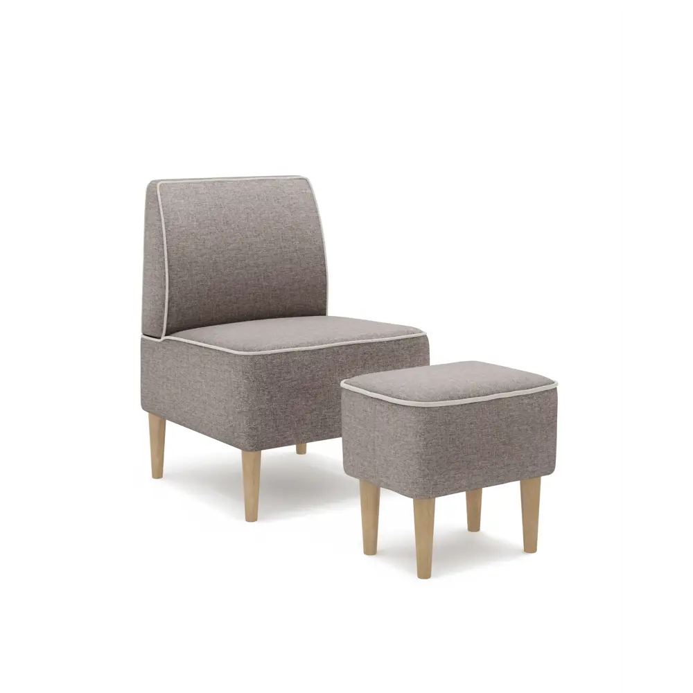 Фото 3 Пуф Monofix Одос 42x42x32 см цвет бежевый Фото 3 Пуф Monofix Одос 42x42x32 см цвет бежевый
