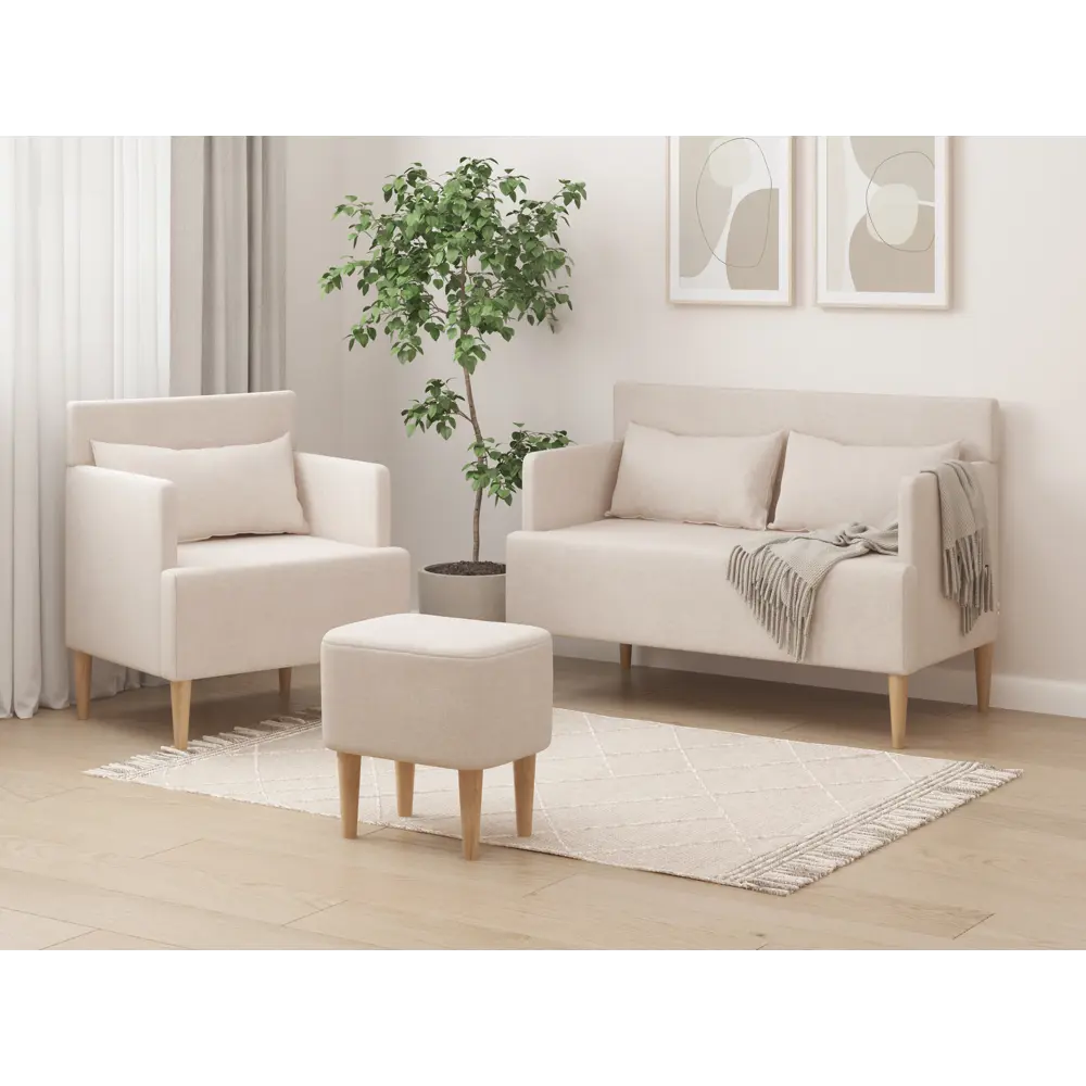 Фото 7 Кресло Monofix Кресло Киус 63x80x60 см микровелюр цвет бежевый Фото 7 Кресло Monofix Кресло Киус 63x80x60 см микровелюр цвет бежевый