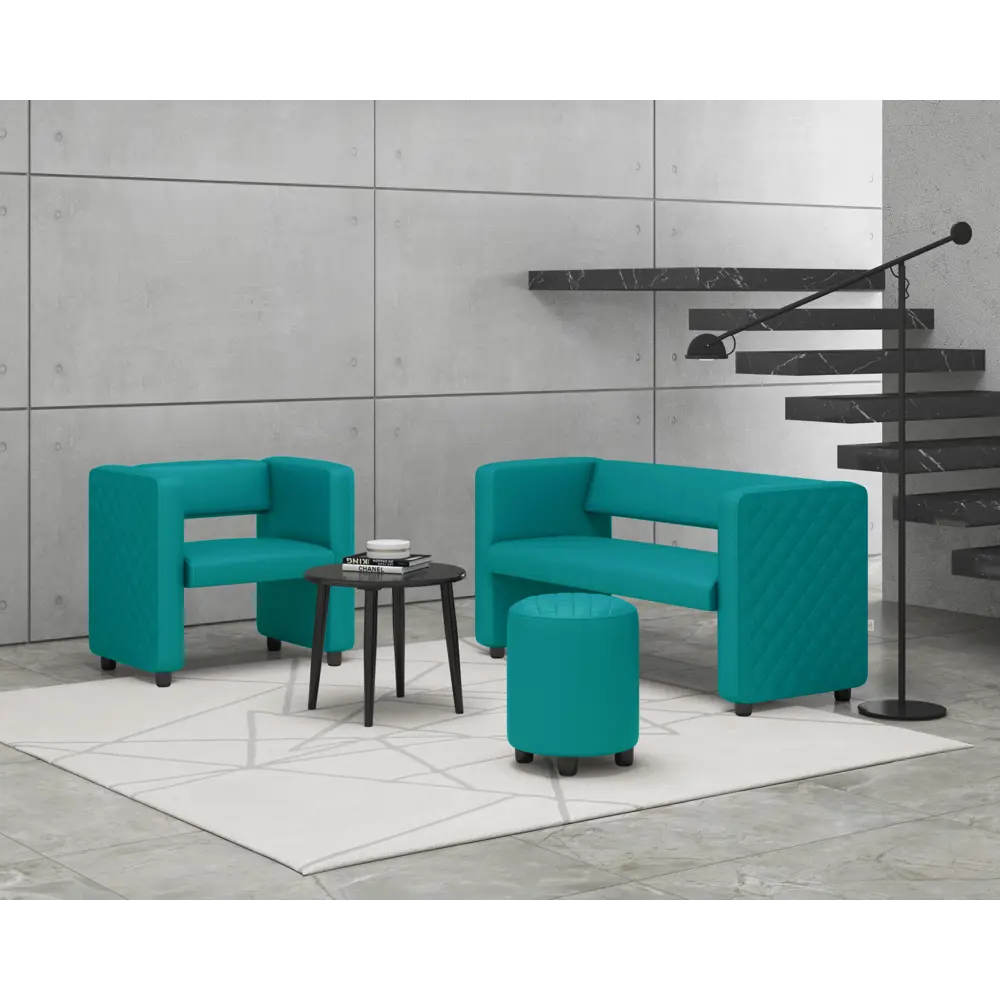 Фото 6 Диван Monofix Dv-yokki-14 122x69x57 см экокожа цвет бирюзовый Фото 6 Диван Monofix Dv-yokki-14 122x69x57 см экокожа цвет бирюзовый