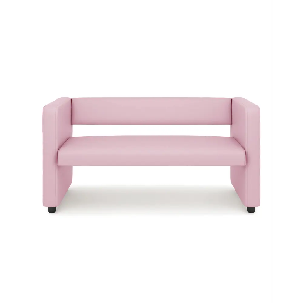Фото 3 Диван Monofix Dv-yokki-06 122x69x57 см экокожа цвет розовый Фото 3 Диван Monofix Dv-yokki-06 122x69x57 см экокожа цвет розовый