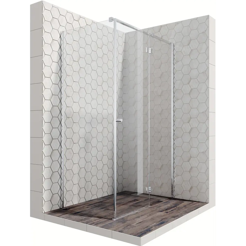 Фото 9 Душевой уголок Ambassador Diamond 147592 прямоугольный 120x80см серебро профиль эффект стекла прозрачный