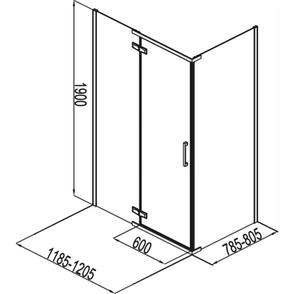 Фото 3 Душевой уголок Aquanet Logic 144948 прямоугольный 120.5x80.5см серебро профиль эффект стекла прозрачный Фото 3 Душевой уголок Aquanet Logic 144948 прямоугольный 120.5x80.5см серебро профиль эффект стекла прозрачный