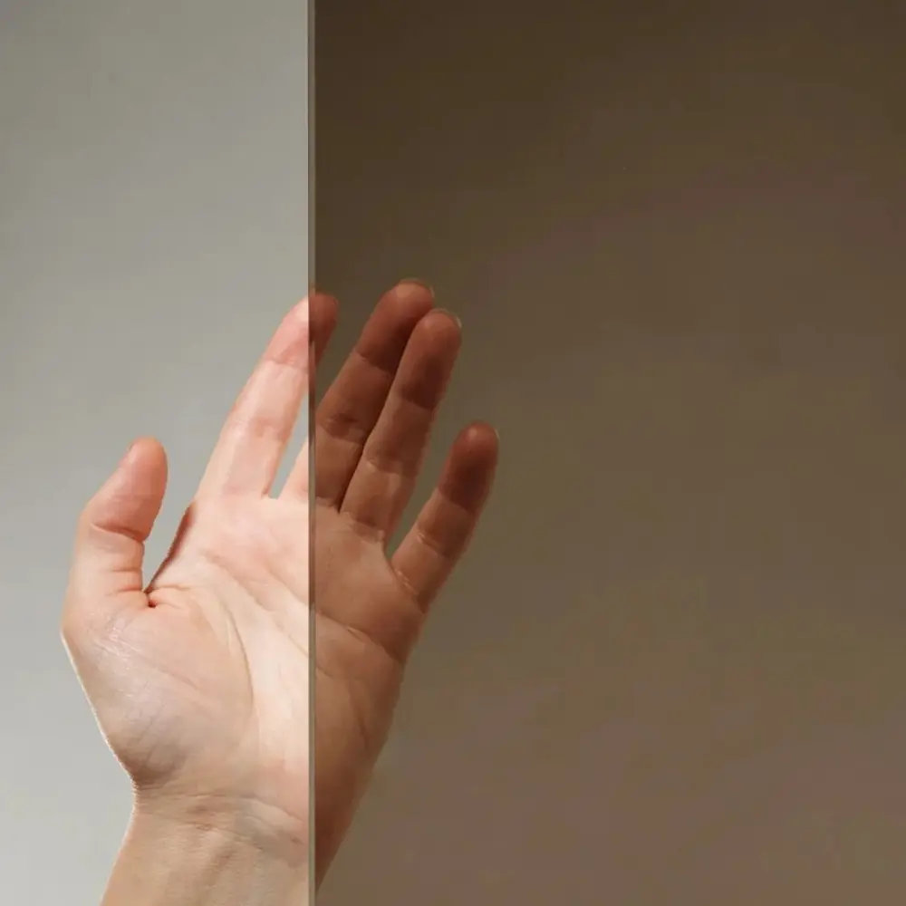 Фото 4 Душевой уголок Cezares Slider 645891 квадратный 80x79.5см золотистый профиль эффект стекла тонированный