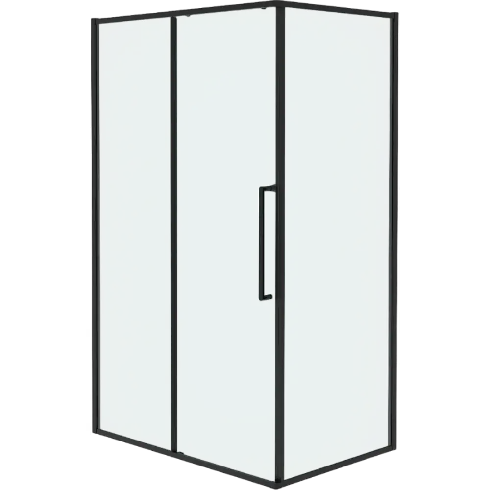 Фото 4 Душевой уголок Esbano Surf 574196 прямоугольный 100x80см черный профиль эффект стекла прозрачный