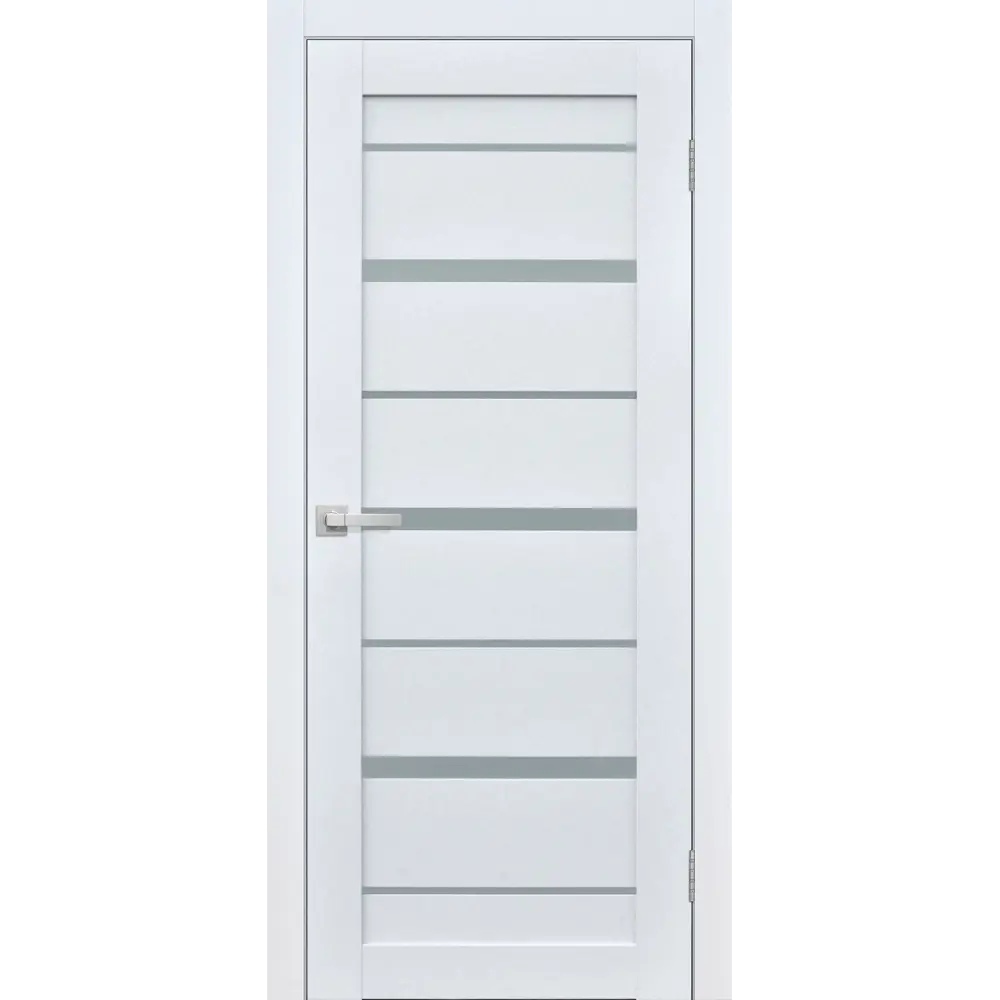 Фото Дверь межкомнатная со стеклом Тренто 80x200 см ПВХ цвет иридиум с замком Фото Дверь межкомнатная со стеклом Тренто 80x200 см ПВХ цвет иридиум с замком