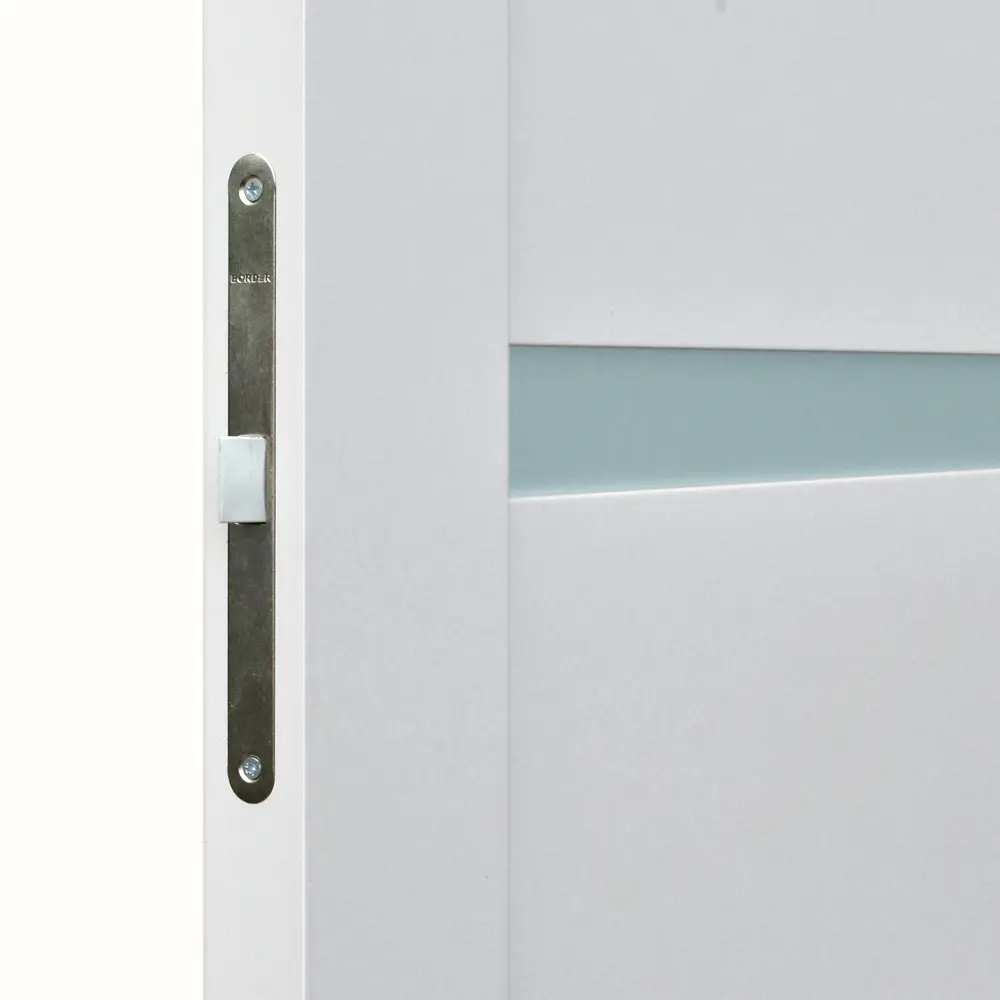 Фото 4 Дверь межкомнатная со стеклом Тренто 80x200 см ПВХ цвет иридиум с замком Фото 4 Дверь межкомнатная со стеклом Тренто 80x200 см ПВХ цвет иридиум с замком