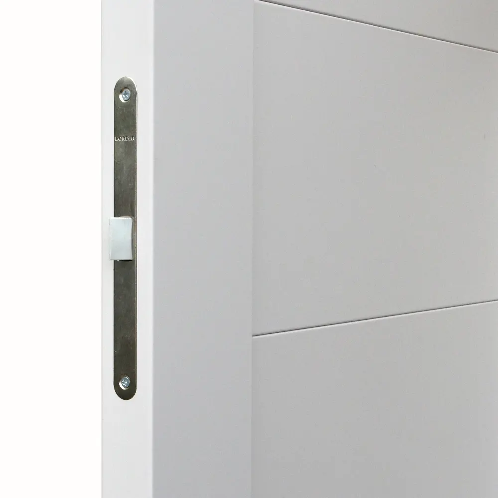 Фото 4 Дверь межкомнатная глухая Тренто 80x200 см ПВХ цвет иридиум с замком Фото 4 Дверь межкомнатная глухая Тренто 80x200 см ПВХ цвет иридиум с замком