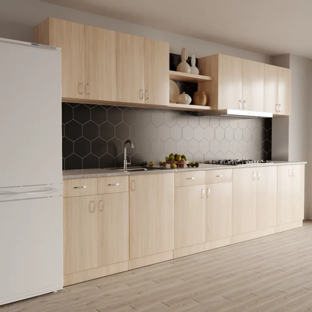 Фото 4 Кухня No name 525826 80x82x43.6 см ЛДСП цвет дуб сонома Фото 4 Кухня No name 525826 80x82x43.6 см ЛДСП цвет дуб сонома