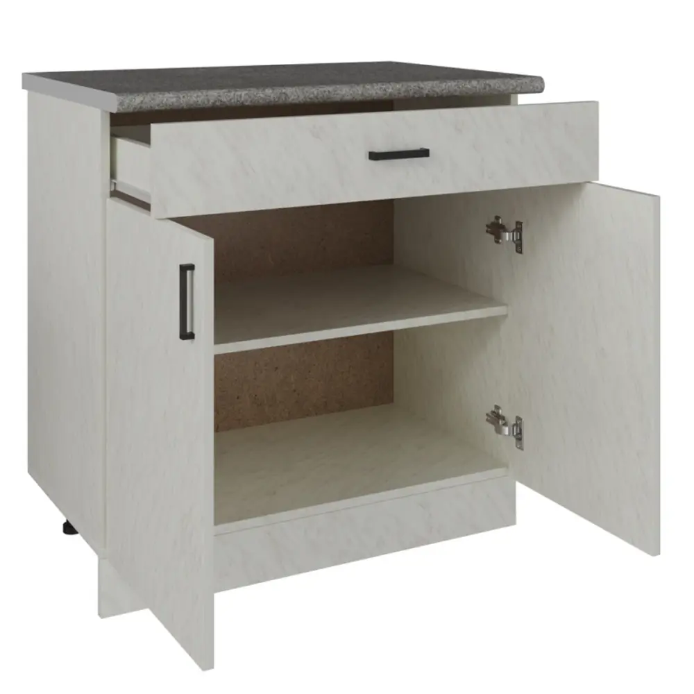 Фото 2 Кухня No name 523300 80x82x43.6 см ЛДСП цвет белый Фото 2 Кухня No name 523300 80x82x43.6 см ЛДСП цвет белый