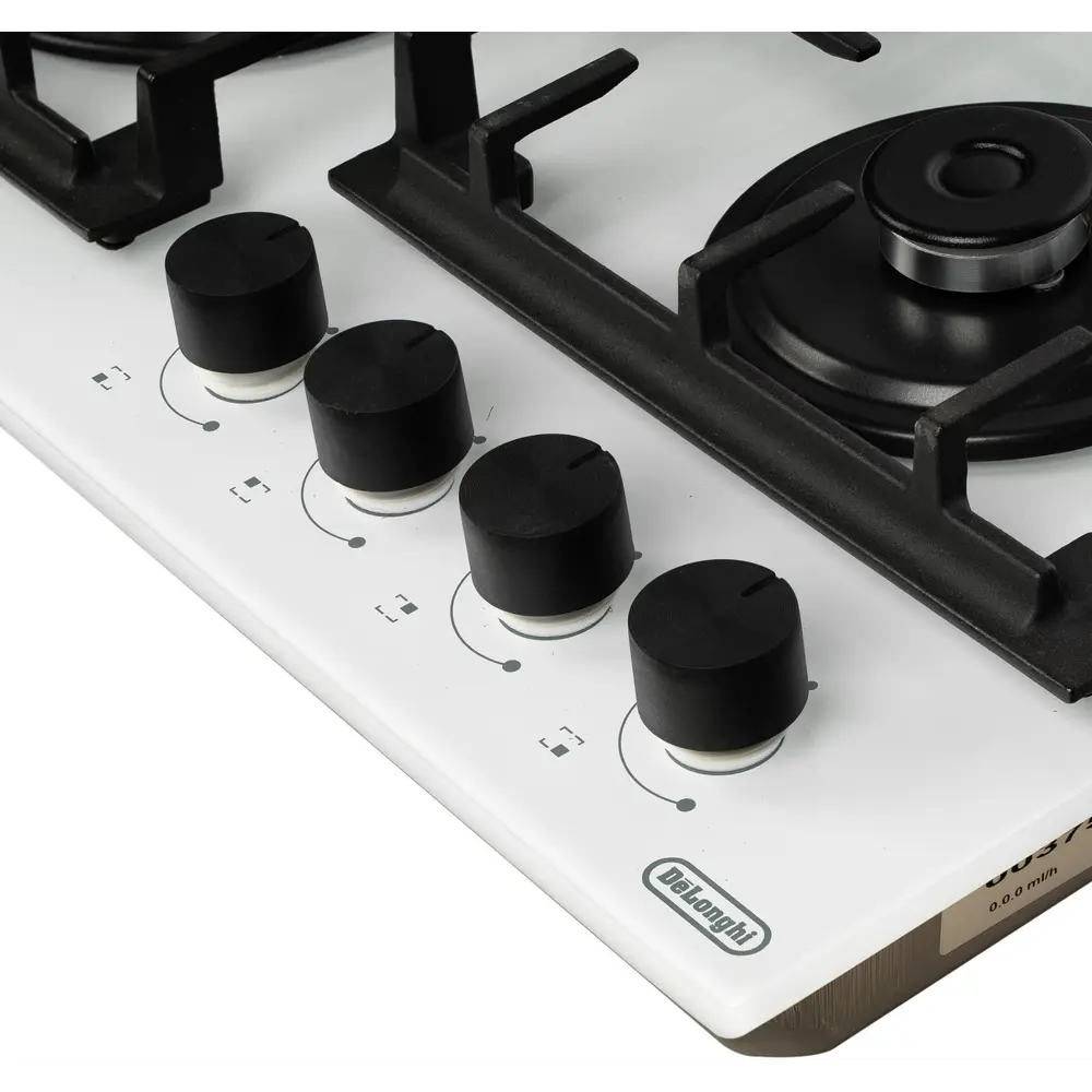 Фото 4 Газовая варочная панель Delonghi GRETA 6GW BB 58 см 4 конфорки цвет белый. Фото 4 Газовая варочная панель Delonghi GRETA 6GW BB 58 см 4 конфорки цвет белый.