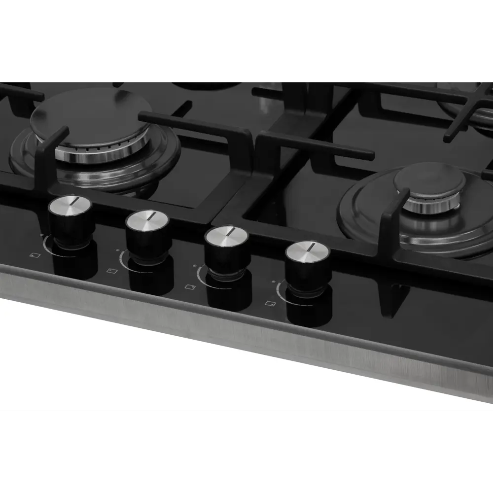 Фото 6 Газовая варочная панель Jacky`s JH GB633 58 см 4 конфорки цвет черный.