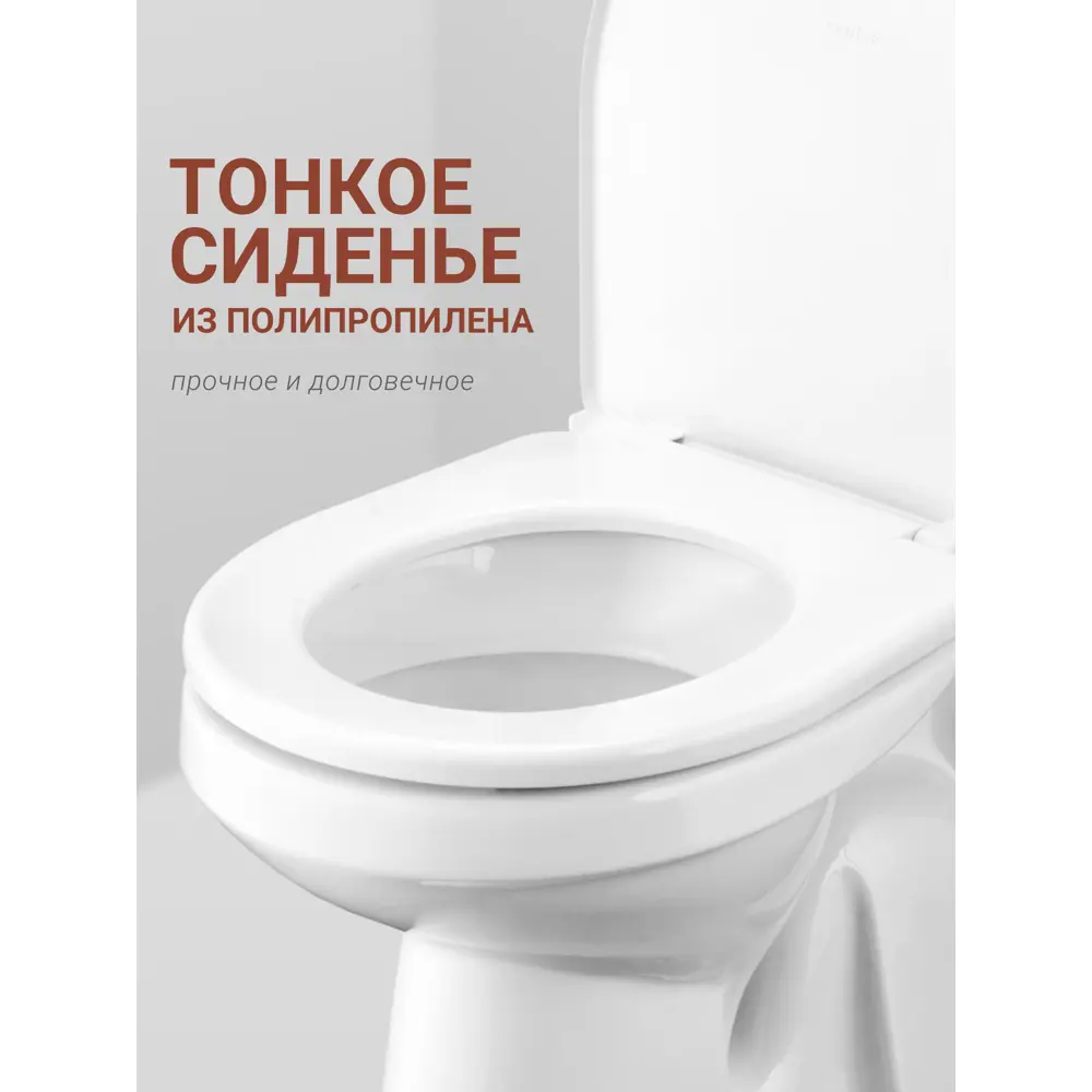 Фото 6 Унитаз-компакт Santek Анимо с вертикальным выпуском, одинарный слив, сиденье полипропилен цвет белый Фото 6 Унитаз-компакт Santek Анимо с вертикальным выпуском, одинарный слив, сиденье полипропилен цвет белый