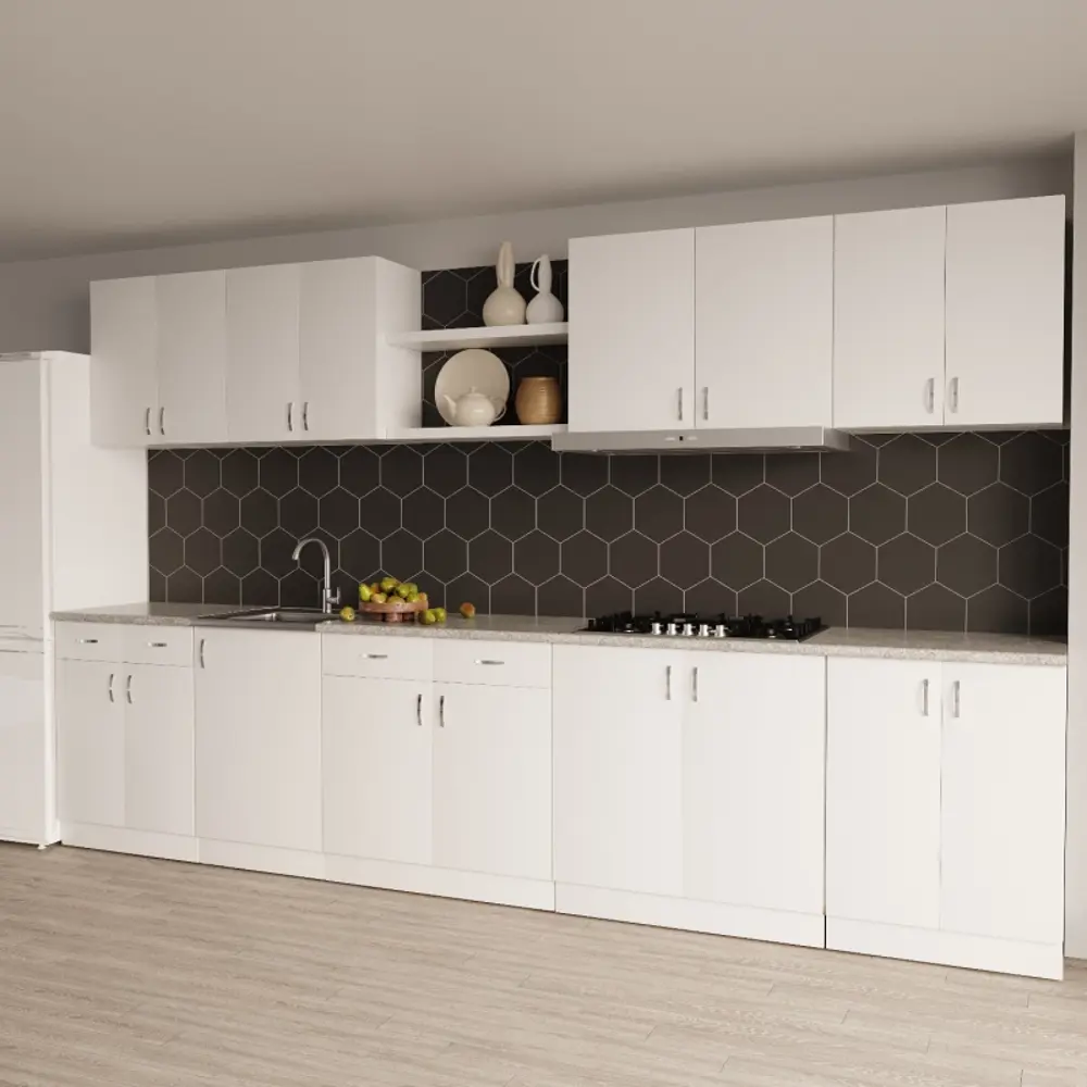 Фото 4 Шкаф распашной No name 508994 50x60x28.9 см ЛДСП цвет белый