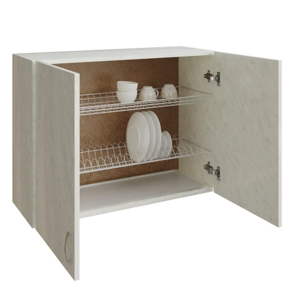 Фото 2 Шкаф распашной No name 510100 80x60x28.9 см ЛДСП цвет белый Фото 2 Шкаф распашной No name 510100 80x60x28.9 см ЛДСП цвет белый