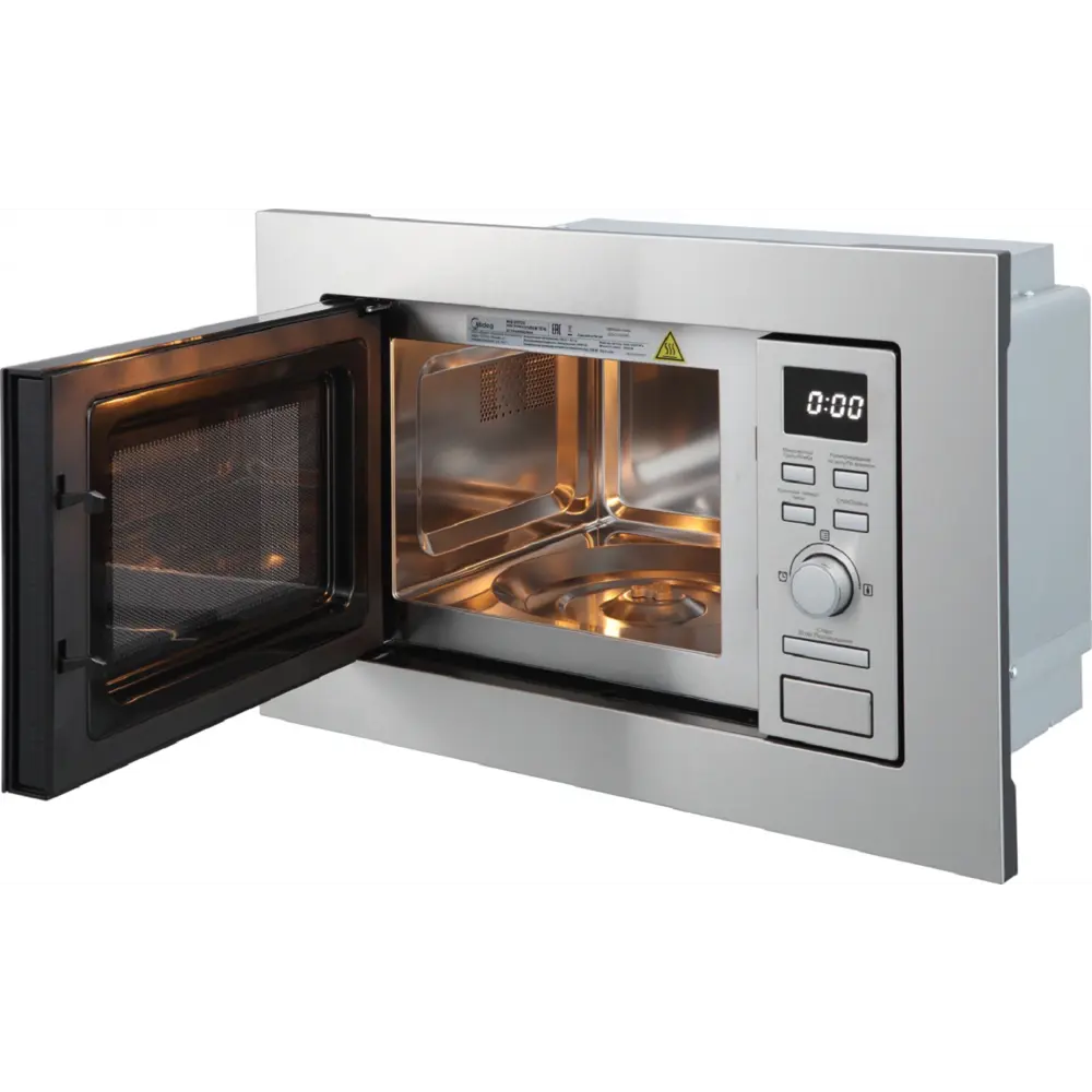 Фото 3 Встраиваемая микроволновая печь Midea 2083087 17 л 59x43x32 см цвет серый / серебристый Фото 3 Встраиваемая микроволновая печь Midea 2083087 17 л 59x43x32 см цвет серый / серебристый