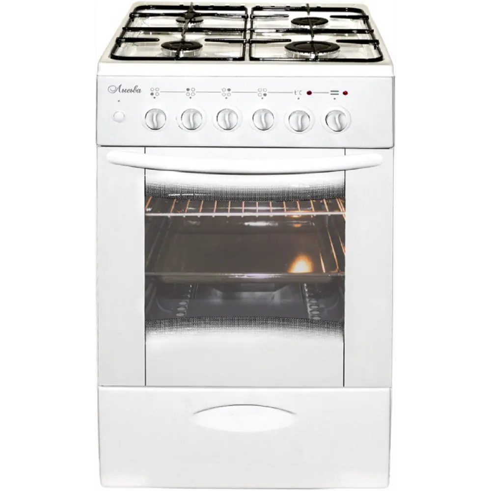 Фото Кухонная плита Лысьва 1143419 55x93x65 см цвет белый