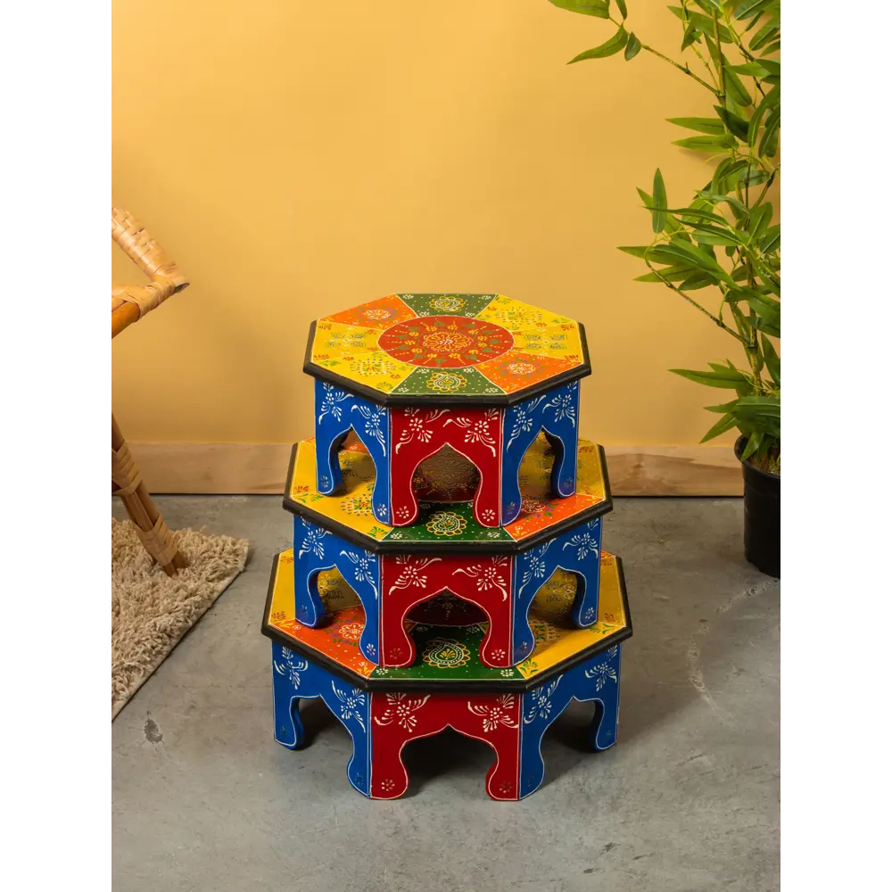 Фото 2 Табурет 10845455 Сима-ленд 40x15x40 см ножки металл дуб сиденье дерево цвет бежевый 3 шт