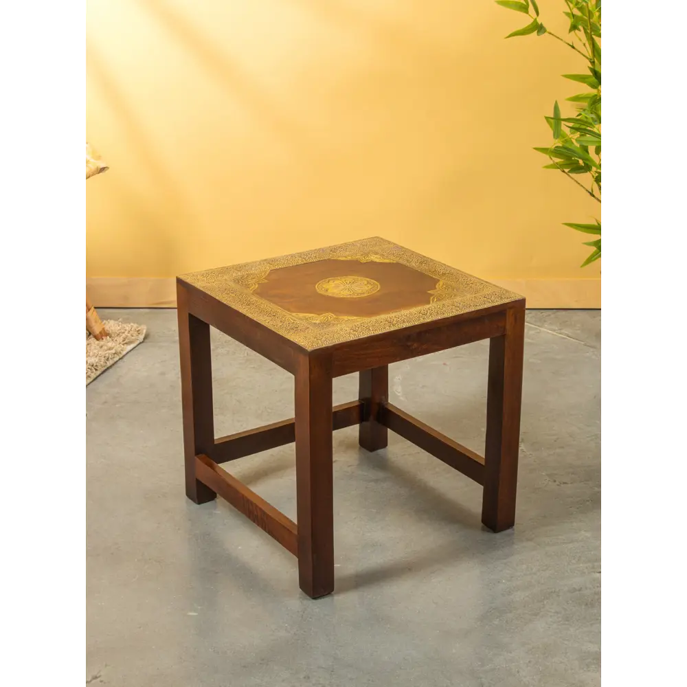 Фото 4 Табурет 10845464 Сима-ленд 40x40x40 см ножки металл дуб сиденье дерево цвет бежевый 2 шт